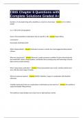 CBIS Chapter 6 Questions with Complete Solutions Graded A&plus;