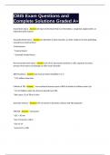 CBIS Exam Questions and Complete Solutions Graded A&plus;