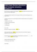 CBIS Exam Review Questions and Complete Solutions Graded A&plus;