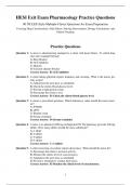 HESI Exit Exam Pharmacology Practice Questions &ndash; 80 Questions with Detailed Answers & Rationales