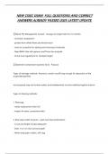 NEW CISEC EXAM  FULL QUESTIONS AND CORRECT  ANSWERS ALREADY PASSED 2025 LATEST UPDATE&period;