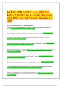 LETRS FOR EARLY CHILDHOOD EDUCATORS Unit 1-4 exam Questions with 100&percnt; correct Answers Graded A &plus; 2025