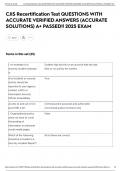 CJIS Recertification Test QUESTIONS WITH ACCURATE VERIFIED ANSWERS &lpar;ACCURATE SOLUTIONS&rpar; A&plus; PASSED&excl;&excl; 2025 EXAM