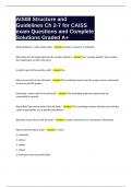 AIS08 Structure and Guidelines Ch 2-7 for CAISS exam Questions and Complete Solutions Graded A&plus;