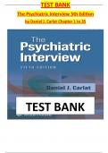 Psychiatric Interview Test Bank&colon; Complete Practice Q&A for Carlat's Guide &lpar;5th Edition&rpar;