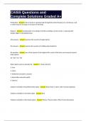 CAISS Questions and Complete Solutions Graded A&plus;