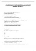 PFQ STUDY GUIDE WITH QUESTIONS AND ANSWERS  ALREADY GRADED A&plus;