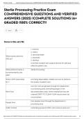 Sterile Processing Practice Exam COMPREHENSIVE QUESTIONS AND VERIFIED ANSWERS &lpar;2025&rpar; &vert;COMPLETE SOLUTIONS &vert;A&plus; GRADED &vert;100&percnt; CORRECT&excl;&excl;