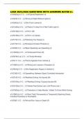 LASD 2025&sol;2026 QUESTIONS WITH ANSWERS RATED A&plus;