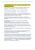 LASD EXAMINATION TEST 2025&sol;2026 QUESTIONS WITH ANSWERS RATED A&plus;