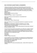 EOC REVIEW QUESTIONS & ANSWERS