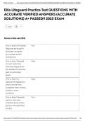 Ellis Lifeguard Practice Test QUESTIONS WITH ACCURATE VERIFIED ANSWERS &lpar;ACCURATE SOLUTIONS&rpar; A&plus; PASSED&excl;&excl; 2025 EXAM
