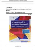 Test Bank - Understanding Nursing Research&comma; 7th Edition &lpar;Grove&comma; 2025&rpar;&comma; Chapter 1-14 &vert; All Chapters