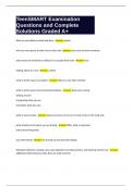 TeenSMART Examination Questions and Complete Solutions Graded A&plus;