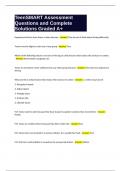 TeenSMART Test Questions and Complete Solutions Graded A  Package Deal