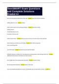 TeenSMART Exam Questions with Complete Solutions Graded A&plus;