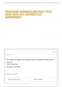 PRESSURE TRANSDUCER POST TEST QUIZ AUTI 141 &lpar;CORRECTLY&rpar; ANSWERED&excl;&excl;