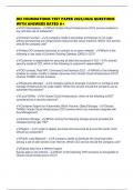 OCI FOUNDATIONS TEST PAPER 2025&sol;2026 QUESTIONS WITH ANSWERS RATED A&plus;