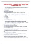 PA real estate state portion&period;&period; questions and answers 2025