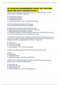 NC ADJUSTER COMPREHENSIVE EXAMS TEST 2025&sol;2026 QUESTIONS WITH ANSWERS RATED A&plus;