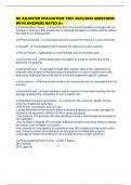 NC ADJUSTER EVALUATION TEST 2025&sol;2026 QUESTIONS WITH ANSWERS RATED A&plus;