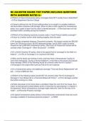 NC ADJUSTER EXAMS TEST PAPER 2025&sol;2026 QUESTIONS WITH ANSWERS RATED A&plus;