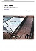 TEST BANK FOR Finance for Non-Financial Managers&comma; 7th Edition by Pierre Bergeron &comma; ISBN&colon;  9780176530839 Chapter 1-12 &vert;All Chapters Verified&vert; Guide A&plus;
