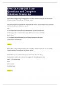 Epic CLN251-252 Review Questions and Complete Solutions Graded A  Package Deal