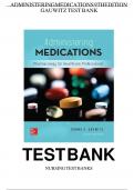 Test Bank for Administering Medications&colon; Pharmacology for Healthcare Professionals 9th Edition by Donna F&period; Gauwitz