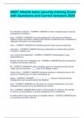 ABST Alberta basic security training Exam with Questions and Correct Answers 2025&period;