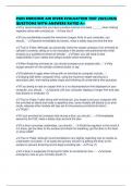 PADI ENRICHED AIR DIVER EVALUATION TEST 2025&sol;2026 QUESTIONS WITH ANSWERS RATED A&plus;