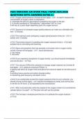 PADI ENRICHED AIR DIVER FINAL PAPER 2025&sol;2026 QUESTIONS WITH ANSWERS RATED A&plus;