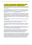 SC PROPERTY MANAGEMENT COMPREHENSIVE EXAMS 2025&sol;2026 QUESTIONS WITH ANSWERS RATED A&plus;