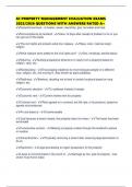 SC PROPERTY MANAGEMENT EVALUATION EXAMS 2025&sol;2026 QUESTIONS WITH ANSWERS RATED A&plus;