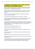SC PROPERTY MANAGEMENT FINAL PAPER 2025&sol;2026 QUESTIONS WITH ANSWERS RATED A&plus;