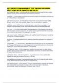 SC PROPERTY MANAGEMENT TEST PAPERS 2025&sol;2026 QUESTIONS WITH ANSWERS RATED A&plus;