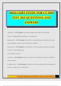 MED CERT STUDY FOR CT DDS TEST 2025 QUESTIONS AND ANSWERS
