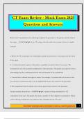 CT Exam Review - Mock Exam 2025 Questions and Answers