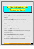 CT DDS Med Cert Exam 2025 Questions and Answers