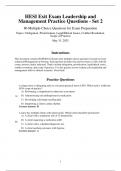 HESI Exit Exam Complete Bundle Actual Exam 2026&sol;2027 &ndash; Pass Guaranteed &ndash; 100&percnt; Verified &vert; Detailed Rationales &ndash; A&plus; Graded