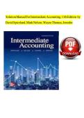 Solution Manual For Intermediate Accounting&comma; 11th Edition by David Spiceland&comma; Mark Nelson&comma; Verified Chapters 1 - 21 & Appendix A&comma; Complete Newest Version