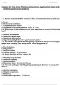 Chapter 41&colon; The Child With Gastrointestinal Dysfunction Exam with verified question and answers