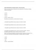 Modern Blood Banking & Transfusion  exams questions and answers fully solved