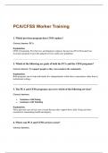 PCA&sol;CFSS Worker Training Questions and Answers &vert; Update &vert; 100&percnt; Correct&period;