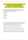 ATI RN CONCEPT-BASED ASSESSMENT LEVEL 2 PRACTICE A EXAM 2025&vert;ACTUAL QUESTIONS AND ANSWERS&vert;GRADED A&plus;