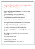 National Pilates Certification Exam &lpar;multiple choice&rpar; with verified answers