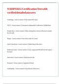 NAHP EKG Certification Test with verified detailed answers