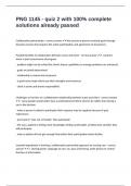 PNG 1145 - quiz 2 with 100&percnt; complete solutions already passed