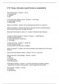 PTP FINAL REVIEW QUESTIONS & ANSWERS