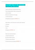 Ortho Exam 3 Study Material with Questions and Answers
